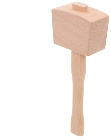 VILLCASE Wooden Mallet Carpentry Hammer Small Wood Hammer for Leathercraft Woodworking Tool Mallet Woodworking