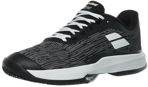 Babolat Men's Jet Tere 2 Clay Court Tennis Shoes, Black/White (US Men's Size 12)