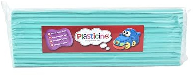 Plasticine 400g, Jade, Modelliermasse für Animatoren und Modellbauer, leicht zu formen, ideal für Skulpturen, Modelle und Stop-Motion