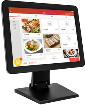 YNAADYH Écran Tactile LCD de 15 Pouces, 1024×768 Moniteur pour Caisse enregistreuse, écran Tactile USB VGA avec Une résolution de 4:3, Moniteur Tactile LCD, Moniteur pour Caisse enregistreu