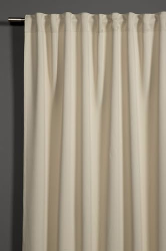 Sehlbach Tenda pronta per l'uso con fettuccia, Dimout uni, Beige, 140 x 175 cm, Coprenti, A risparmio energetico, Termoresistente, Drappeggio perfetto, Fissaggio facile