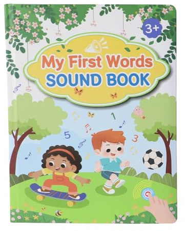 First English Words Book Sound - Language Book,Press Alphabet Educational Games Sounds Books, For Preschoolers Toddler Kids Girl Boys Fun Learning Experiences
