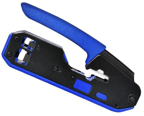 DIKACA Pince à Dénuder Multifonction pour Câbles Rj45 8p/6p, Outil Manuel de Décapage et Sertissage, Poignée Ergonomique Résistante, Coupe et Dénudage Combinés, Usage Professionnel