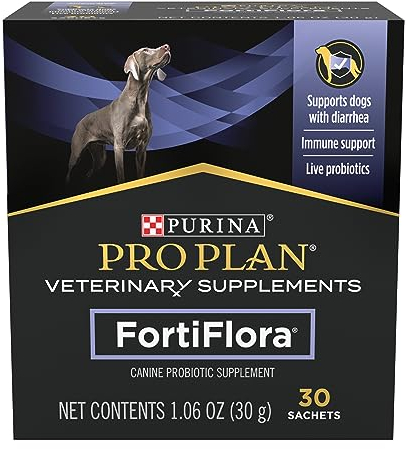 Purina - Régime Vétérinaire Fortiflora Canine, 30 Sachets par Boîte