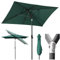 Sekey Ombrellone parasole in alluminio, 210 × 140 cm, per balcone, giardino e terrazza, protezione solare UV 50+
