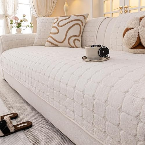 WYJHNLBEDC Sofa/Couch überzug/überwurf/überwurfdecke, Sofaschutz | Warmer Super Weicher Plush Sofabezug für Sofa L Form/U Form/Ecksofa 3/2/1 Sitzer, Sofaschutz Hund Kratzschutz Katze