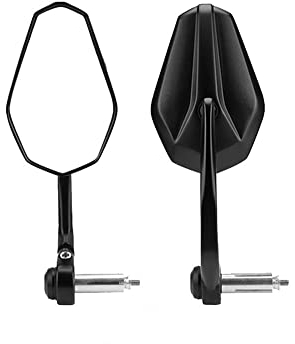 Motorradspiegel Universal-Motorrad-Lenkerendenspiegel 7/8 22 Mm Motorrad-Rückspiegel Für MT09 Für MT07 R1200GS Rückseitenspiegel (Color : Bundle1)