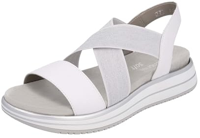 Remonte Damen D1J50 Riemchensandalen, weiß 81, 39 EU