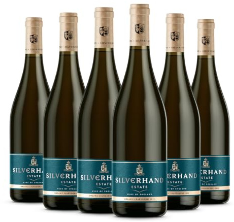 Silverhand Estate Chardonnay – Still White Wine – 100% Chardonnay – Crisp, Buttery & Well-Balanced – Pineapple & Papaya Notes – Handcrafted in England – Case of 6 x 75CL