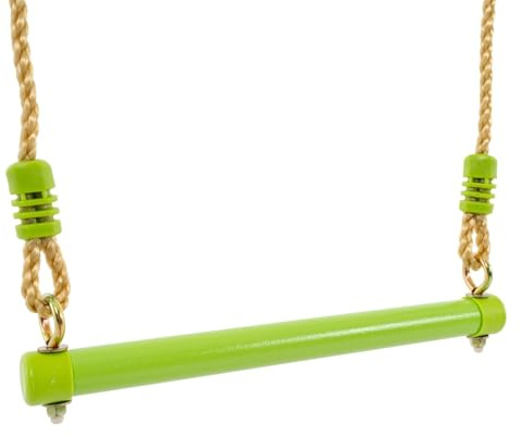 Tp Toys Trapèze Métal Acier Galvanisé – Balançoire Gymnastique Enfant – Hauteur Ajustable 190-250 cm – Corde Imputrescible – Dès 3 Ans – Poids Supporté 50 kg, Vert