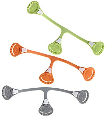 Snappi Cloth Diaper Fasteners - Replaces Diaper Pins - Use with Cloth Prefolds and Cloth Flatfolds 3 Count (Pack of 1)