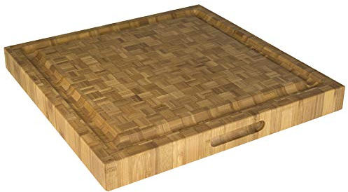 Totally Bamboo Pro Board Bamboo Carving and Cutting Board, 16 x 16 x 2