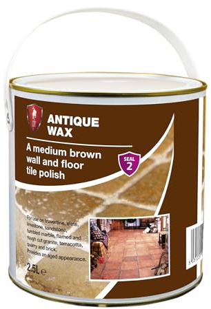 LTP Antique Wax | Medium Brown Wax for Ageing Quarry Tiles, Terracotta and Natural Stone Floors | Provides an aged appearance - 2.5Litre