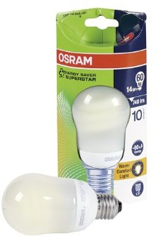 Osram Energiesparlampe 14 W, E27, warmweiß 655288