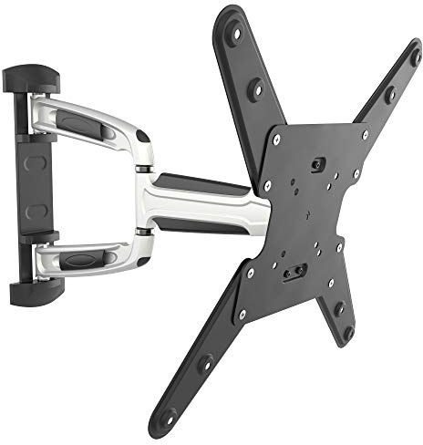 RICOO Supporto TV parete S0744 Girevole Inclinabile Televisore 24-55 (61-140 cm) Staffa universale Televisione LED/Curvo VESA 75 x 75-400 x 400