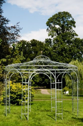 KUHEIGA Stabiler Gartenpavillon aus Metall, verzinkt 250cm, Pavillon