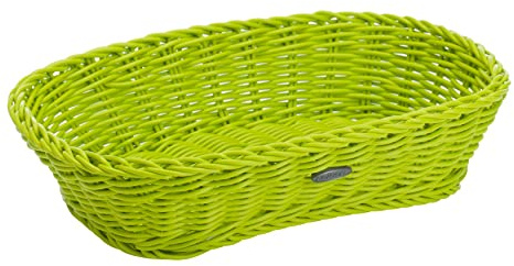 Westmark Mehrzweck-Korb, geeignet für Hotel und Gastronomie, Eckig, ca. 26,5 x 19 x 7 cm, Synthetikfaser, Saleen Coolorista Edition, Lime 2, 02036137101