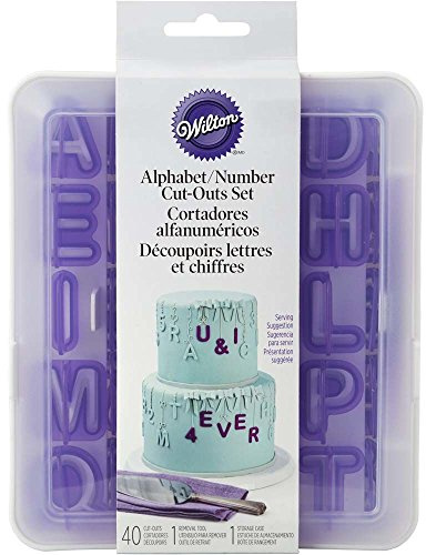 Wilton 40-Piece Alphabet/Number Cut-Outs Set