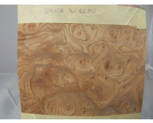 5 FEUILLES DE PLACEMENT EN BOIS NAT. POUR L'INTARSIUM DE RADICA D'ORME 280 mm X 180 mm X 0,6 mm