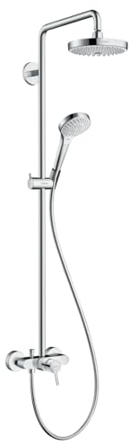 hansgrohe Croma Select S 180 Duschsystem, 4 Strahlarten, Weiß/Chrom
