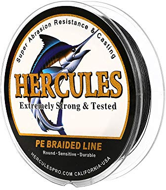 HERCULES Super Cast 100m - 2000m Yards Geflochtene Angelschnur 10lb - 300lb Test für Salzwasser Süßwasser PE Geflecht Fischdraht Superline 8 Stränge