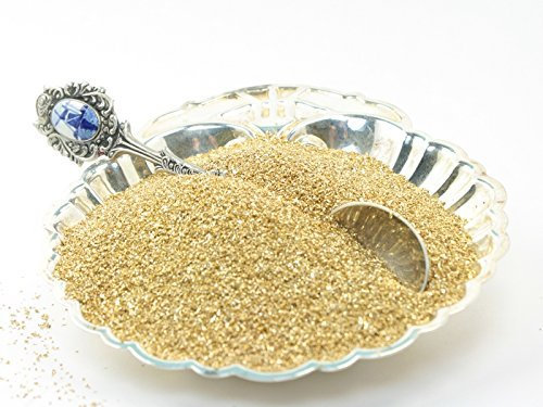 Gold importierter deutscher Glas-Glitzer – 1 Pfund – feine Körnung 90 (beliebteste Körnung) glitzernder Glas-Glitzer – 311-9-007