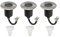 JungesLicht 3er Set Bodeneinbauleuchte Rund IP67 Wasserdicht 230Volt AC GU10 5Watt LED Leuchtmittel Warmweiss 400Lumen 3000K Befahrbar Edelstahl Rostfrei Gehwegbeleuchtung Gartenbeleuchtung flach