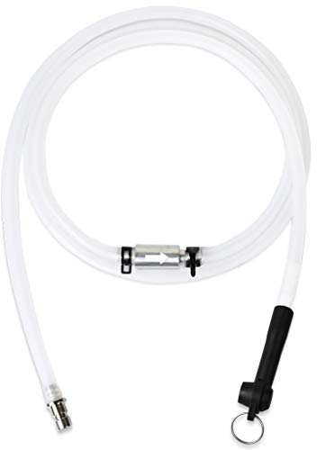 FIRSTINFO 4.9 Feet (59 inches) Long Automotive Brake Fluid Bleeder Bleeding Hose with Non Return One Way Check Valve for FIRSTINFO Brake Bleeder