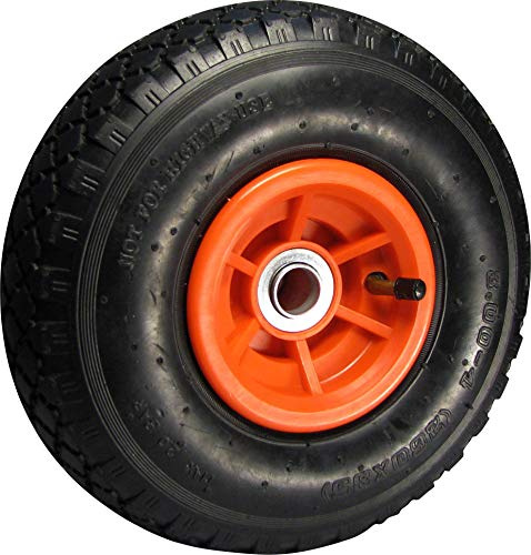 Dörner + Helmer Luftrad, 260mm x 85mm x 20mm, 200kg Tragkraft, 60mm Nabe, für Sackkarren, Kunststofffelge, Kugellager | 200kg Tragkraft, 60mm Nabe, Für Sackkarren, Kunststofffelge, Kugellager