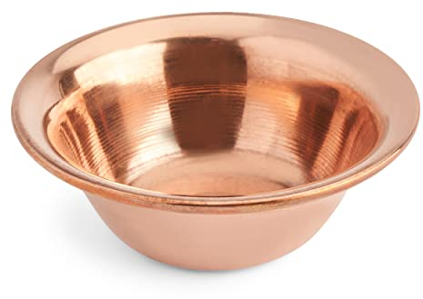 NKlaus Ø 8,3 cm Räucherschale aus Kupfer Weihrauchschale Phuja Schälchen Kupferschale 39133