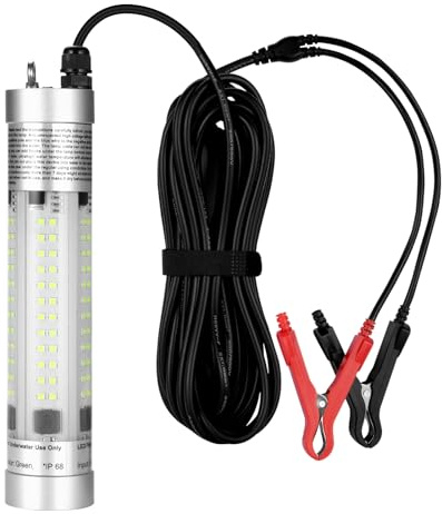 Lampe d'attraction sous-marine pour poissons 80W 9600 lumens (vert)