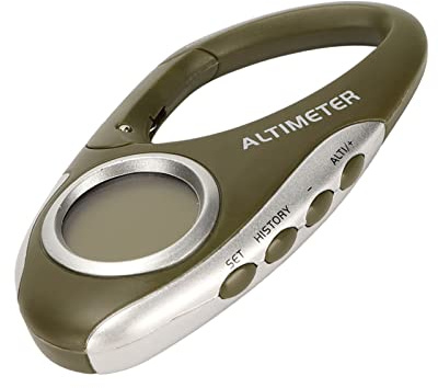 Multifunktionaler Digitaler Höhenmesser, Vollbild Digitalanzeige, Wettervorhersage und Höhe, mit Hintergrundbeleuchtung, Digitaler Handheld Höhenmesser Zum Wandern, Klettern, Camping