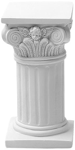 Yardenfun Nordic Style Roman Column Angel Sculpture Decorative Candle Holder for Weddings and Table Centerpieces Charming Resin Design Wings for Romantic Atmospheres