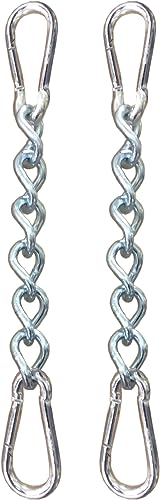KLIFFHÄNGER Chaîne avec Deux mousquetons, Fixation Variable pour Chaise hamac (Chaîne 30 cm Double Pack)