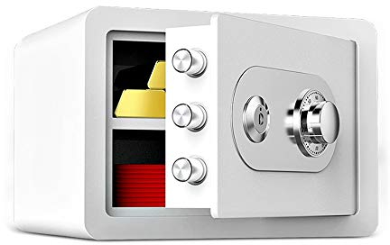 Tresore,mechanisches Passwort-Schließfach,Kleiderschrank,25 cm,mit Schlüssel,Mini-unsichtbarer Nachttisch-Code-Tresor,Büro-Ganzstahl-Diebstahlschutz-Schmuck,manueller Familien-Tresor,Tresors