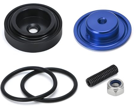 JNNJ Car Plug Grommet Cap, Car Rear Wiper Delete Plug Cover Kit, Aluminium Alloy Material Car Rear Wiper Block from Delete Kit Plug Grommet, Vehicle Cars Wiper Blades and Accessories(Blue)