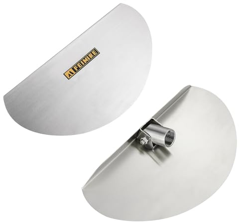 FEIMIRE Stainless Steel Culvert Cleaning Hand Tool, For cleaning a 10 diameter culvert pipe, this size designed for culvert pipes with 10 I.D (handle is NOT included) Tool is 8 1/2 wide