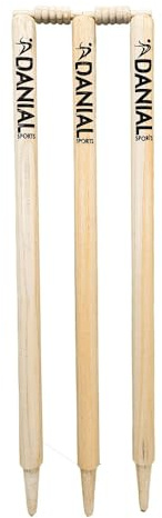 DANIAL SPORTS BEYOND FEAR Cricket Wickets Set of 6 Wickets with Bails