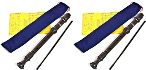 Aulos 303 Descant Recorder Pack (2 Pack) - Brown, C Key, ABS Plastic, School Ensemble