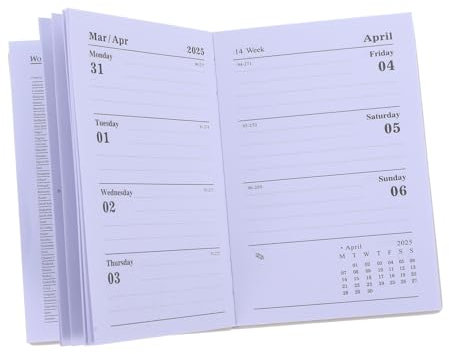 Housoutil Planer-notizbuch Tagesplaner Agenda Mini-notizbuch Reise-tagebuch Zum Planen Organisieren Notizen Schreiben Geschenkidee Für Freunde Und Bürogebrauch