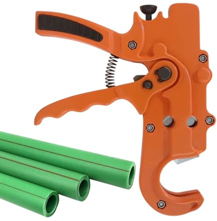 Nbbwwu Tagliatubi PVC - Tagliatubi a Cricchetto per Tubazioni in PE PPR - Forbici Ergonomiche per Tubi PVC e PPR/, Ideale per Idraulici e Lavori Domestici