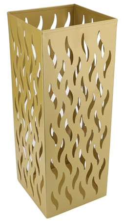 Glomora Schirmständer, Schirmhalter für den Eingangsbereich Stilvoller Schirmständer Regenschirm Schirmhalter aus Metall mit Hohlem Design für Schnelles Trocknen für den Eingangsbereich des (Gold)