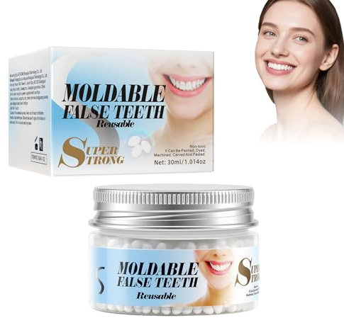 HASAIKA® Kit de Réparation Dentaire Provisoire, Remplissement dentaire temporaire, Comble instantanément les espaces entre les dents et les dents cassées (30ml)