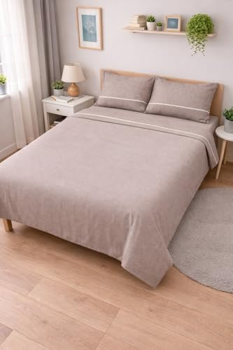 GX GARGIX Completo Letto Matrimoniale in Flanella – Set Lenzuola Calde Invernali, Morbide Varie Fantasie (GX-OFM-4, Matrimoniale)