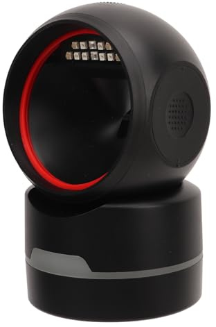 Hyuduo Streckkodsläsare USB Stationär Streckkodsläsare CMOS 640 X 480 Automatisk Avkänning 1D 2D QR Vidvinkel Handsfree för Detaljhandelskontor POS skärm- och Pappersskanning