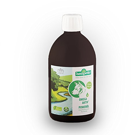 hempetito Omega-aktiv+ Poweröl für Hunde 500 ml