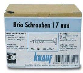 Knauf Brio Schrauben 17 mm, 500 Stück/ Paket
