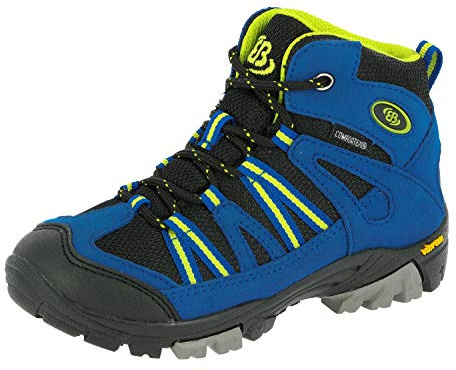 Bruetting Ohio High, Chaussures de Randonnée Hautes Homme, Bleu (Blau/Schwarz/Lemon Blau/Schwarz/Lemon), 38 EU