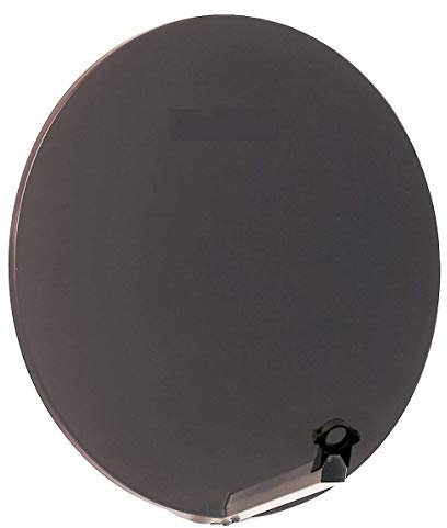 Parabole Satellite Fibre Composite Gris Anthracite 85cm + Brides INOX Anti Corrosion
