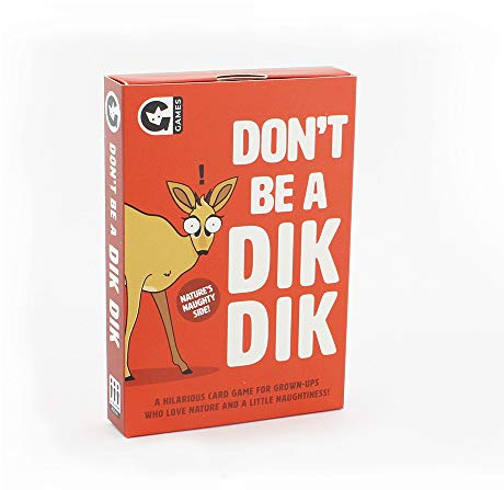Ginger Fox: Don't Be A Dik Dik - Adult Party Card Game, Set Matching, for Silly Grown Ups Who Love Nature & A Little Naughtiness, Ages 16+, 3-6 Player
